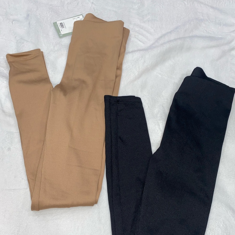 H&M ribbed leggings size xs
